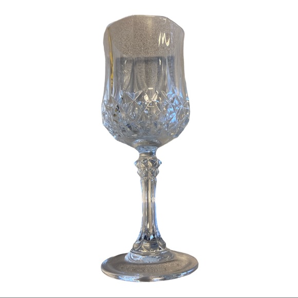 Vintage Lead Crystal Drink Wine Glass set of 6 - Picture 4 of 4